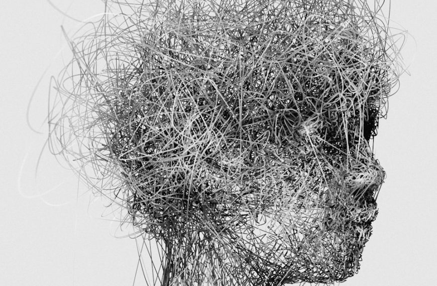 a black and white photo of a woman's head