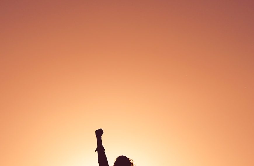 silhouette of personr